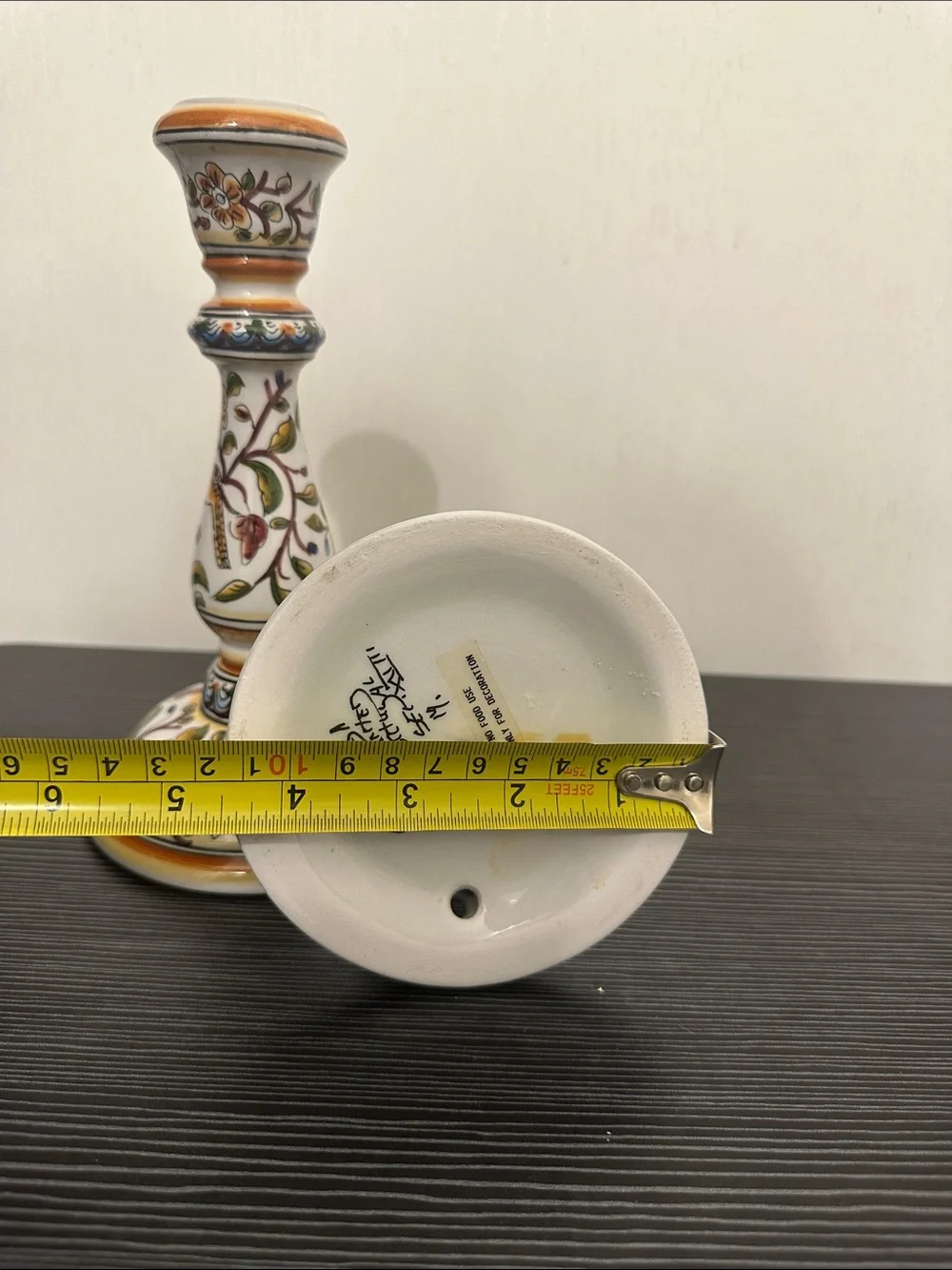 Hand-Painted Ceramica Conimbriga -  Candlesticks Made in Portugal